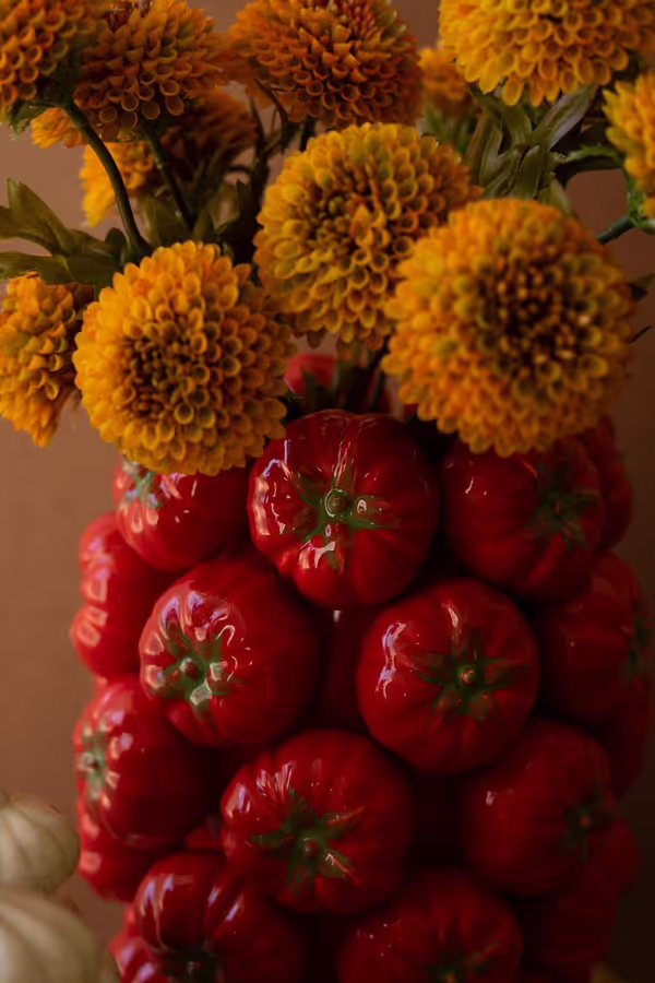 Ceramic Tomatoes Vase