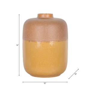 HERMONVALE YELLOW VASE 14 (IN) 7