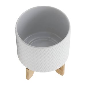 DOYLETON WHITE PLANTER 10 (IN) 5