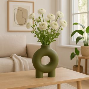 DOYLEBURN GREEN VASE 7 (IN) 11