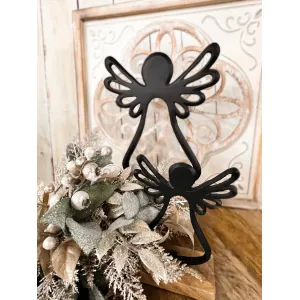 Black Aluminum Angel 8x10in 2