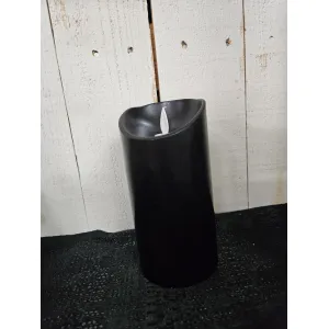 Black Moving Flame LED Candle 3x6in 2