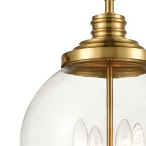 Chandra 13'' Wide 4-Light Pendant - Burnished Brass 2