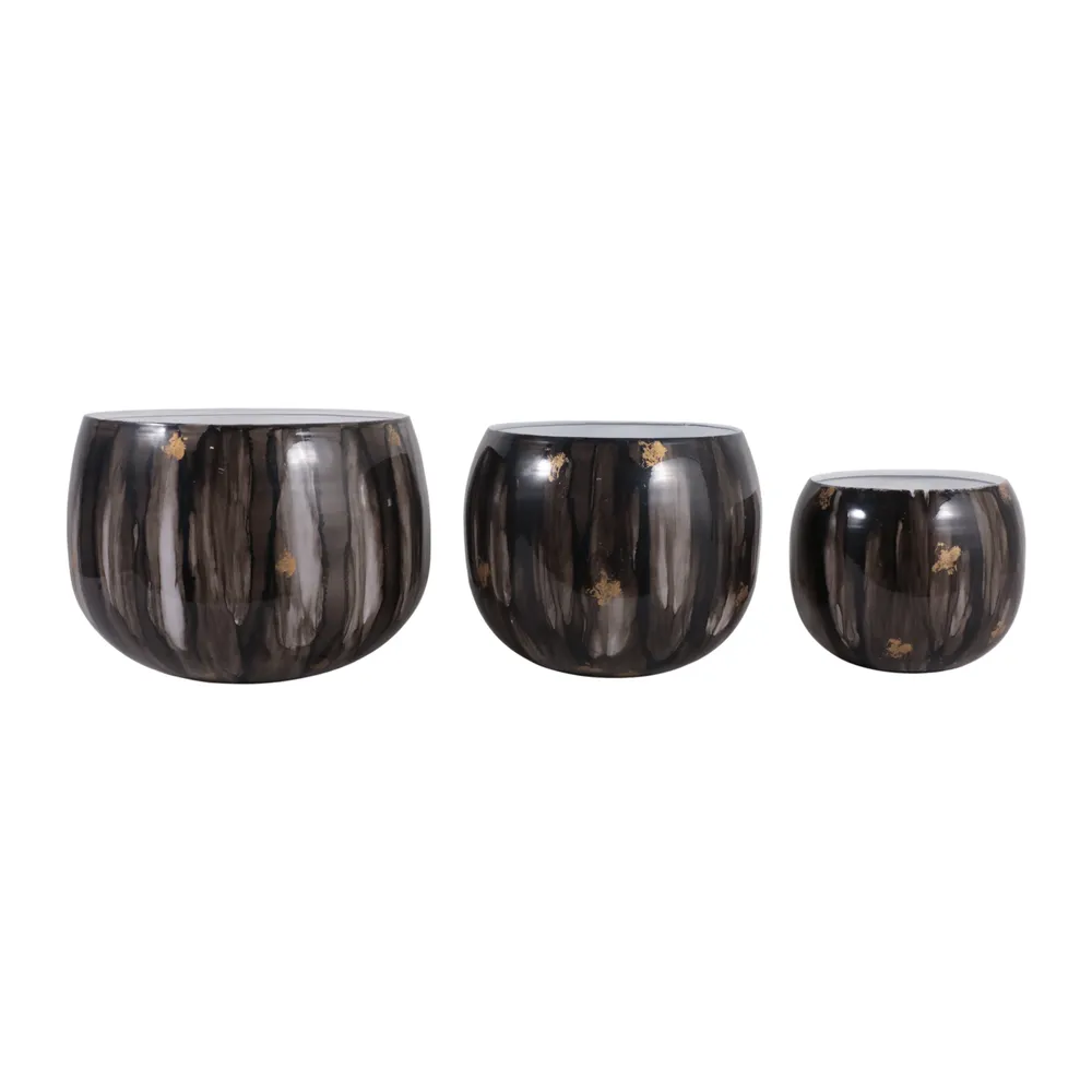 JAKEWICK SET OF 3 GRAY PLANTER 11 (IN)