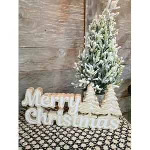 Wooden Merry Christmas 15x7in 1