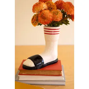 Ceramic Slide with Socks Vase 1