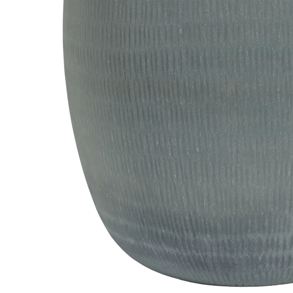 LUKELEY BLUE GLASS VASE 12 (IN)