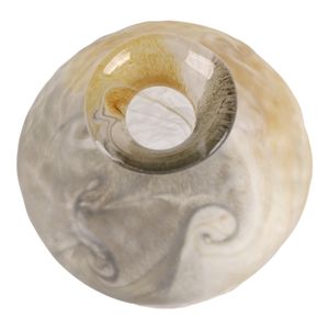 ROLANDCROSS IVORY GLASS VASE 15 (IN) 4