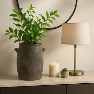 CLAXTONWOOD BROWN VASE 12 (IN) 13