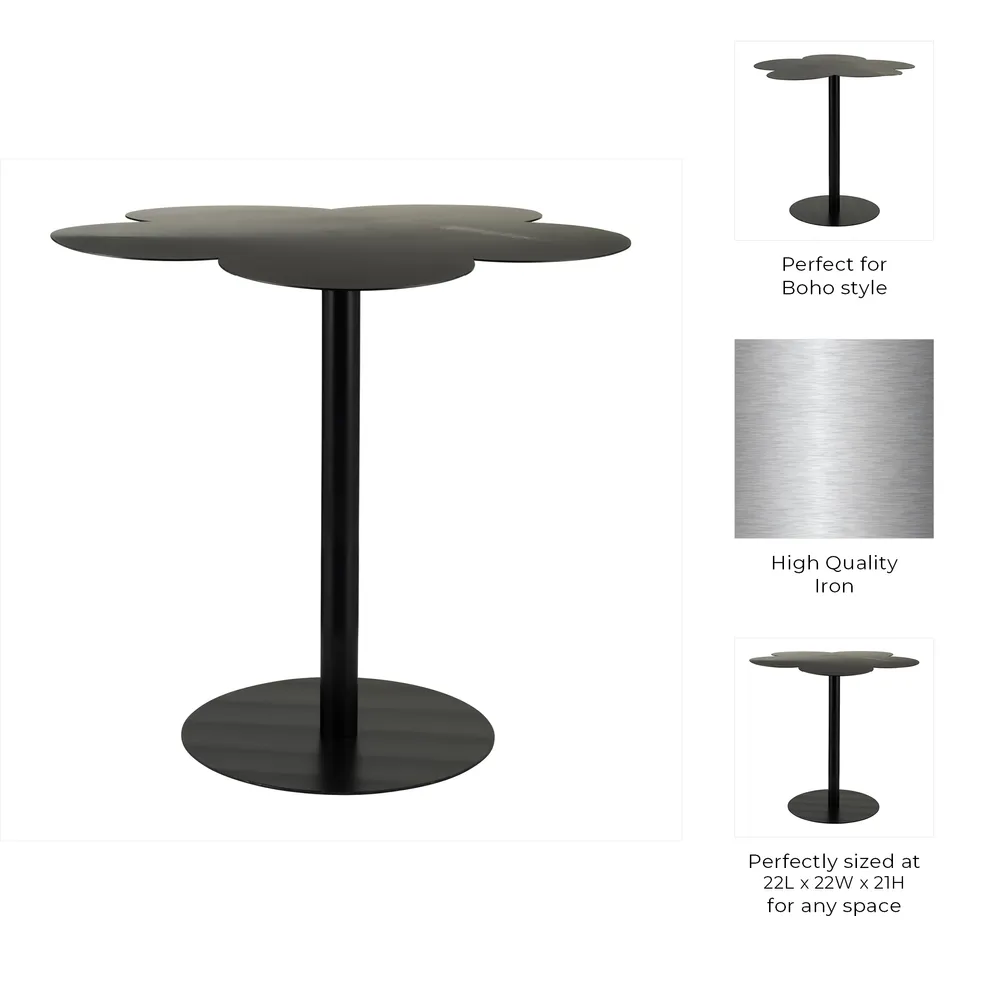 RUBYFIELD BLACK TABLE 21 (IN)