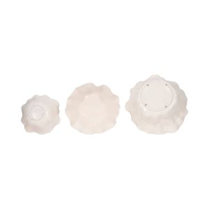 ALECMORE SET OF 3 IVORY BOWLS 6 (IN) 6