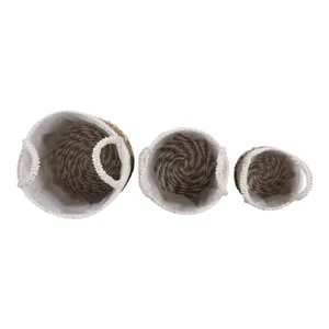 BURTONGROVE SET OF 3 BROWN PLANTER 13 (IN) 9