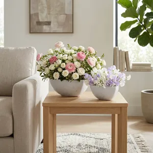 DEVONCLIFF SET OF 2 WHITE PLANTER 4 (IN) 11