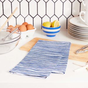 Lobster Waves Cotton Kitchen Towels (Set of 3) 5