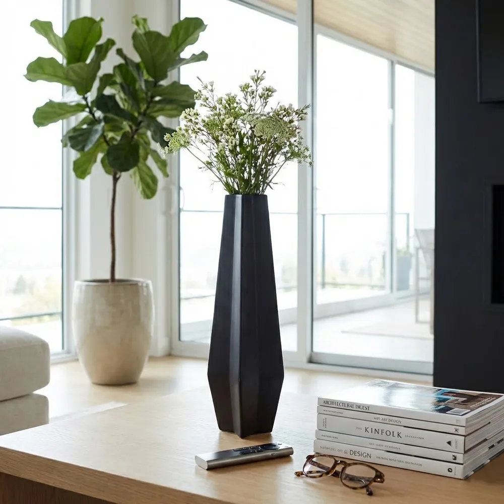 CANTONSTONE GRAY VASE 24 (IN)