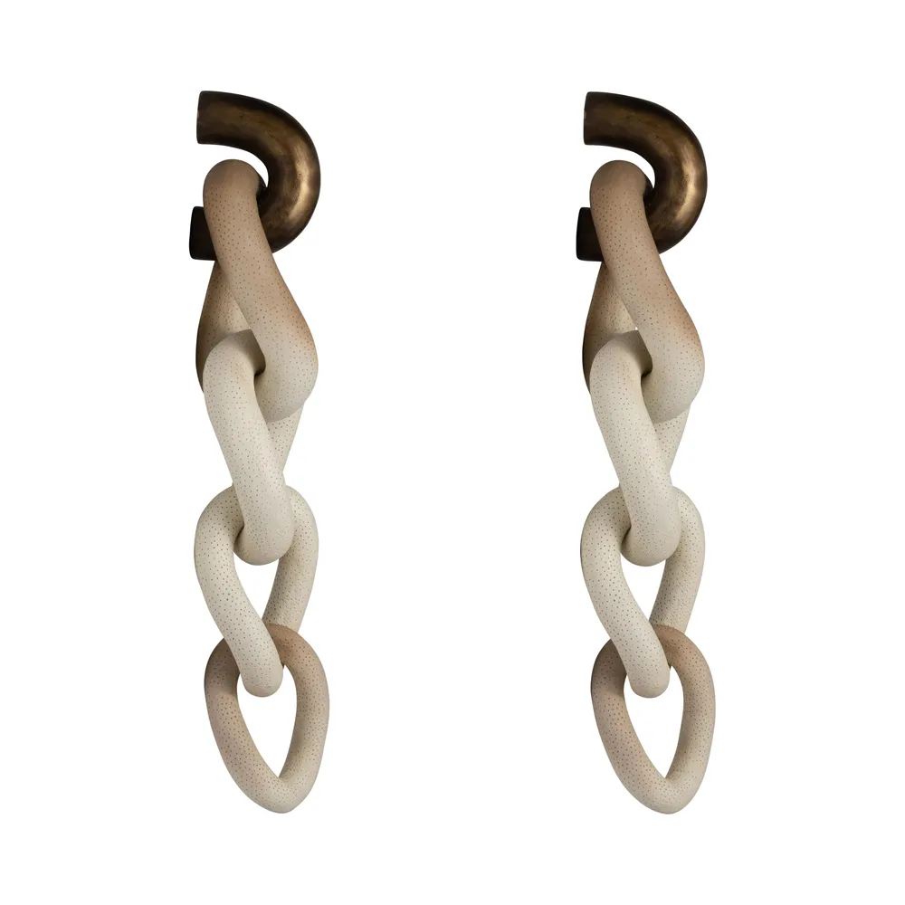REGANOAK SET OF 2 BROWN DECOR 28 (IN)