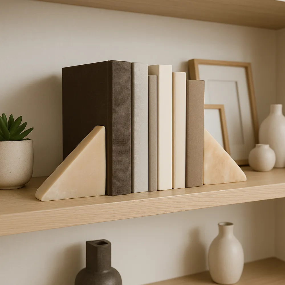 EMORYWORTH SET OF 2 ORANGE BOOKENDS 5 (IN)