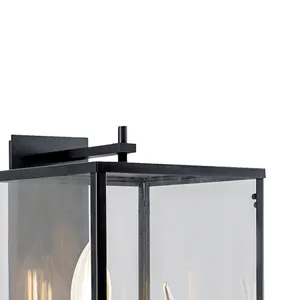 Back Bay 24.5'' High 3-Light Outdoor Sconce - Matte Black 3