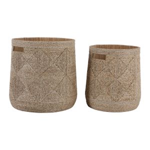 DUNCANGROVE SET OF 2 BROWN STORAGE 16 (IN) 3
