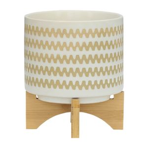 PAXTONFORD SET OF 2 WHITE PLANTER 11 (IN) 6