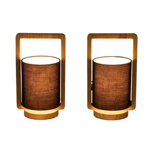 RHEA SET OF 2 BROWN LAMPS 11 (IN) 3