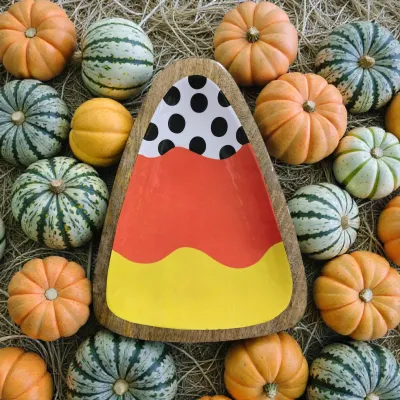 Candy Corn Tray 10x8in