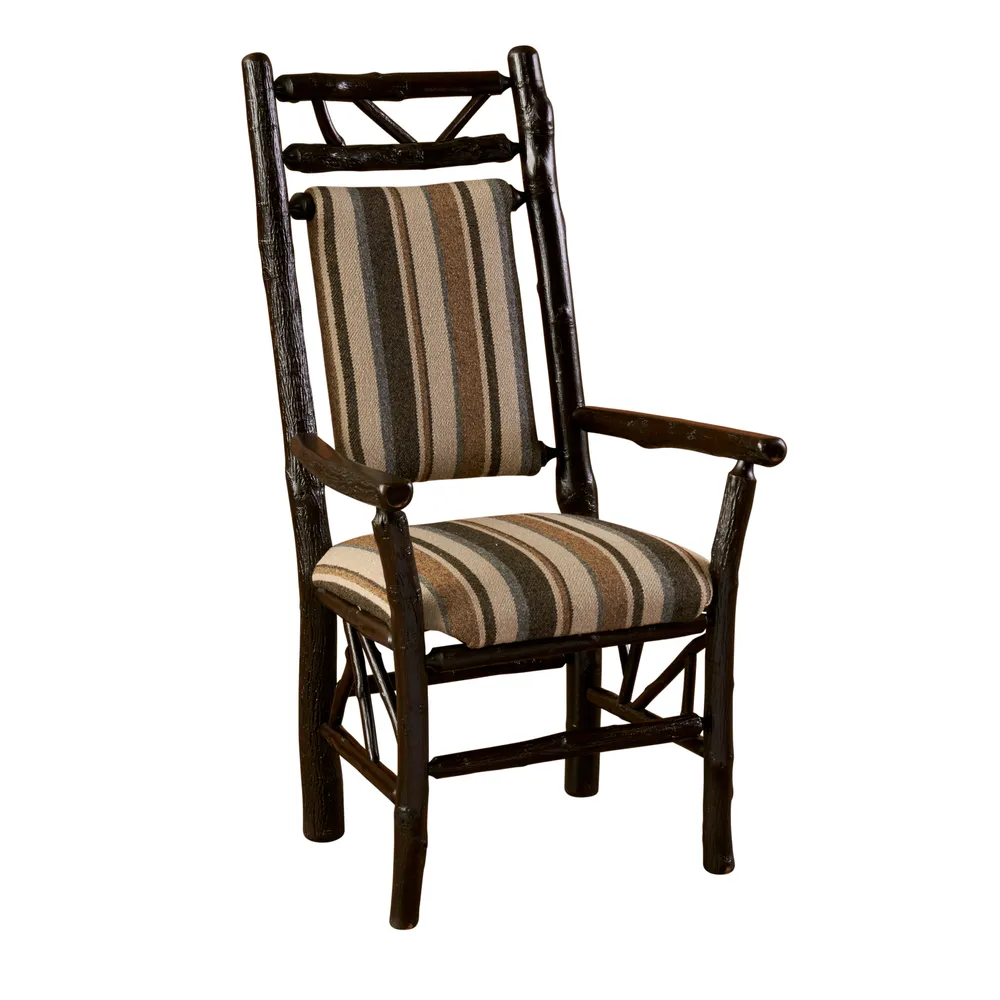Hickory Twig Upholstered Back Arm Chair -  
Upgrade Fabric