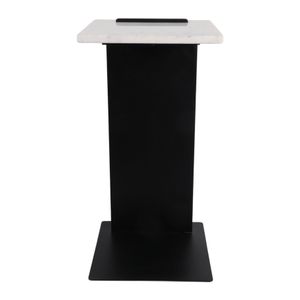 BLAIROAK WHITE TABLE 23 (IN) 4