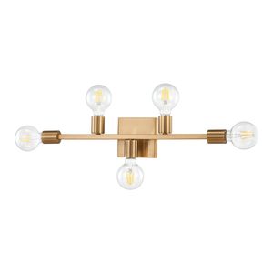 Attune 22'' Wide 5-Light Vanity Light - Burnished Brass 2