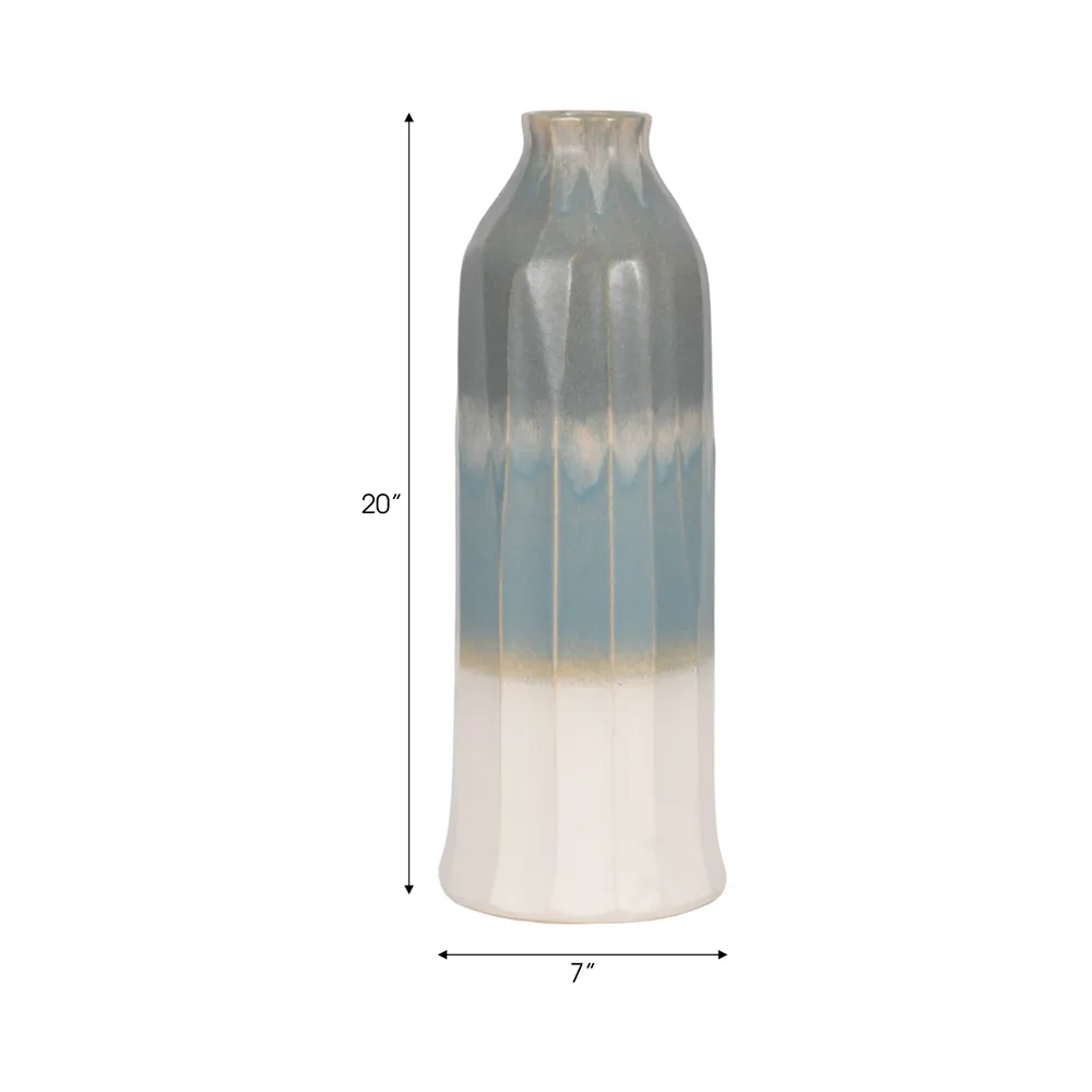 CARVERPORT BLUE VASE 20 (IN)