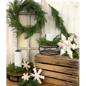 Evergreen Cedar 4.5in Candle Ring 2
