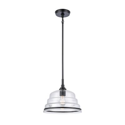 Boyer 11″ Wide 1-Light Mini Pendant - Matte Black