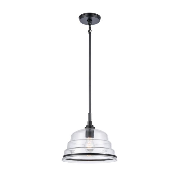 Boyer 11'' Wide 1-Light Mini Pendant - Matte Black