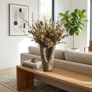 RUSHBROOK BROWN VASE 18 (IN) 2