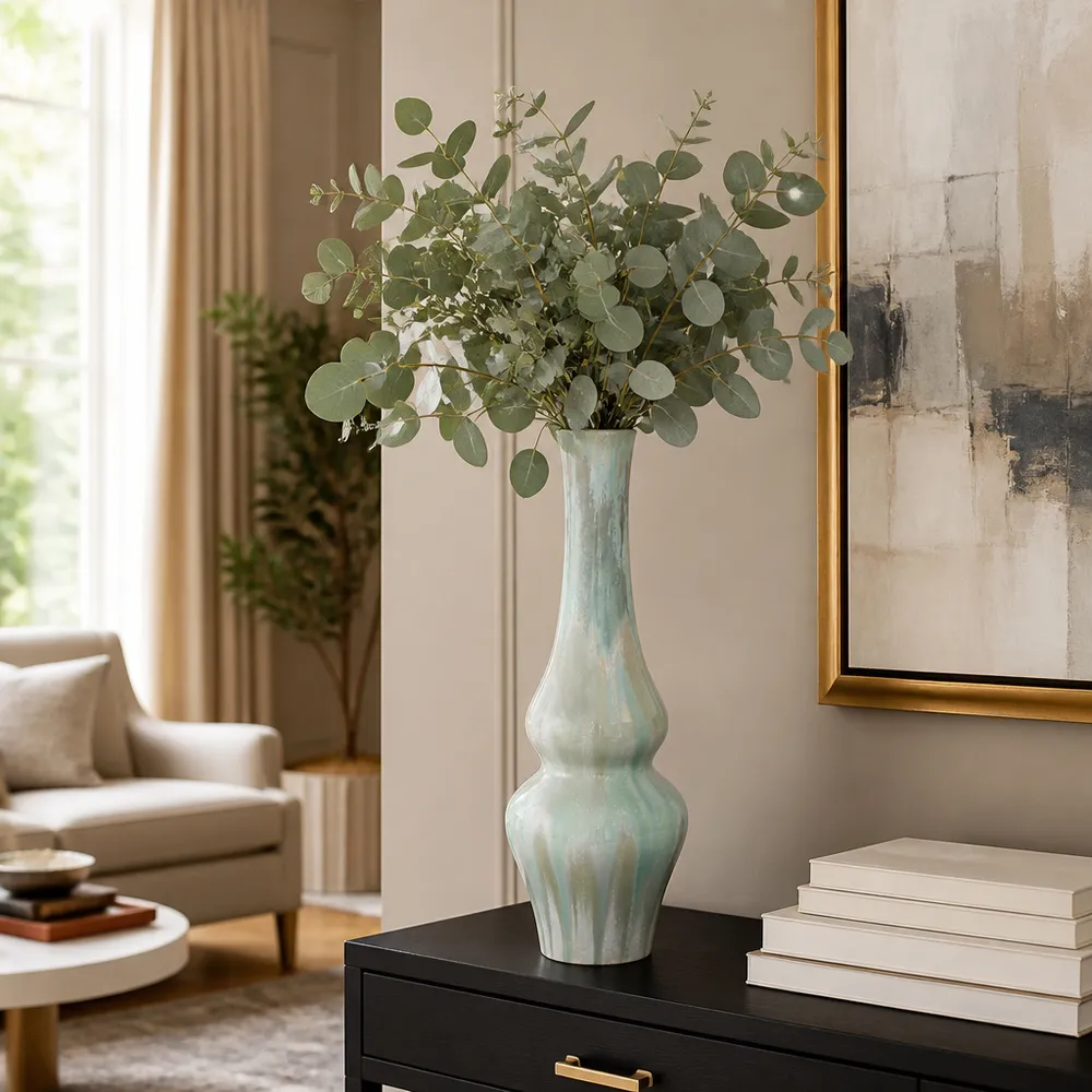 HADFIELDHOLM GREEN VASE 20 (IN)