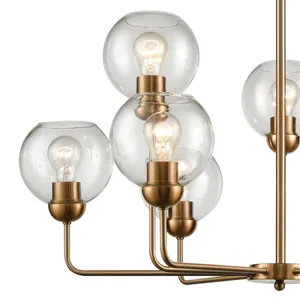 Astoria 32'' Wide 9-Light Chandelier - Satin Gold 2