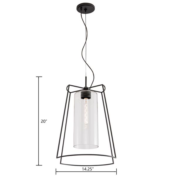 Cere 14.25'' Wide 1-Light Pendant - Matte Black