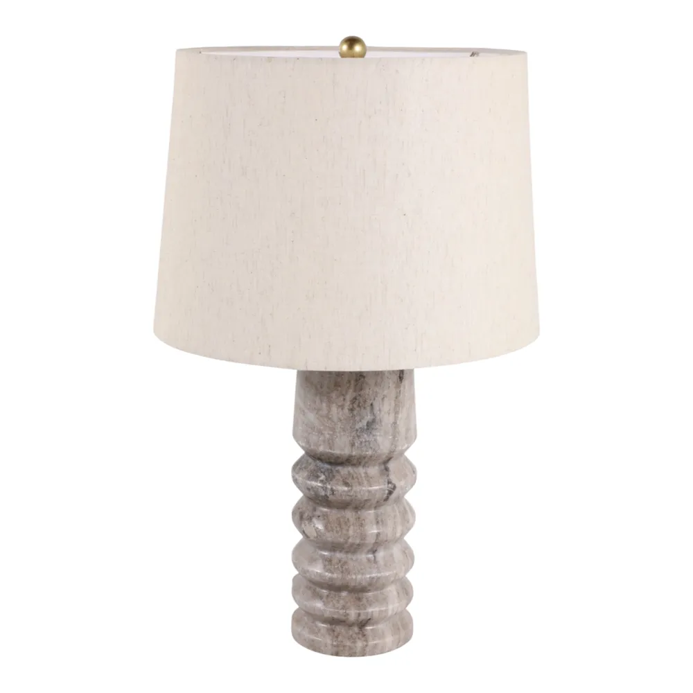 LANESTONE WHITE LAMP 24 (IN)