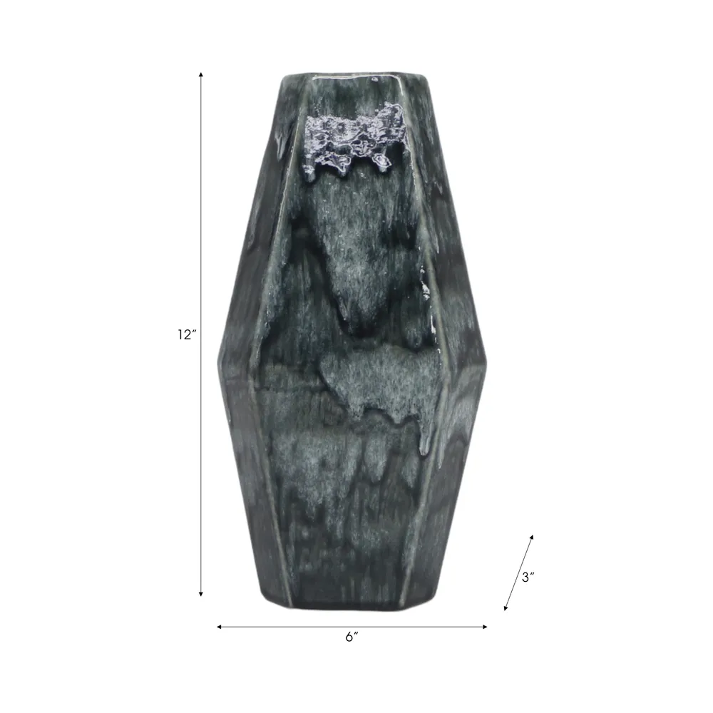 EASTONBURN GREEN VASE 12 (IN)