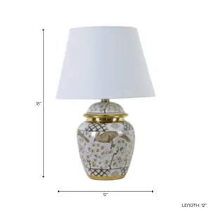 JUDEWAY WHITE LAMP 19 (IN) 9