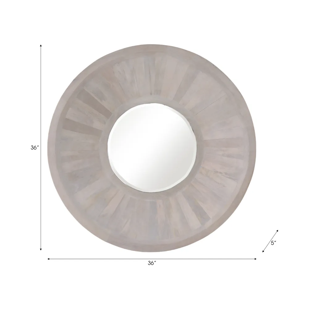 BONDSIDE IVORY MIRROR 36 (IN)