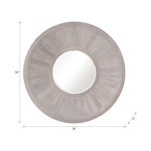 BONDSIDE IVORY MIRROR 36 (IN) 8
