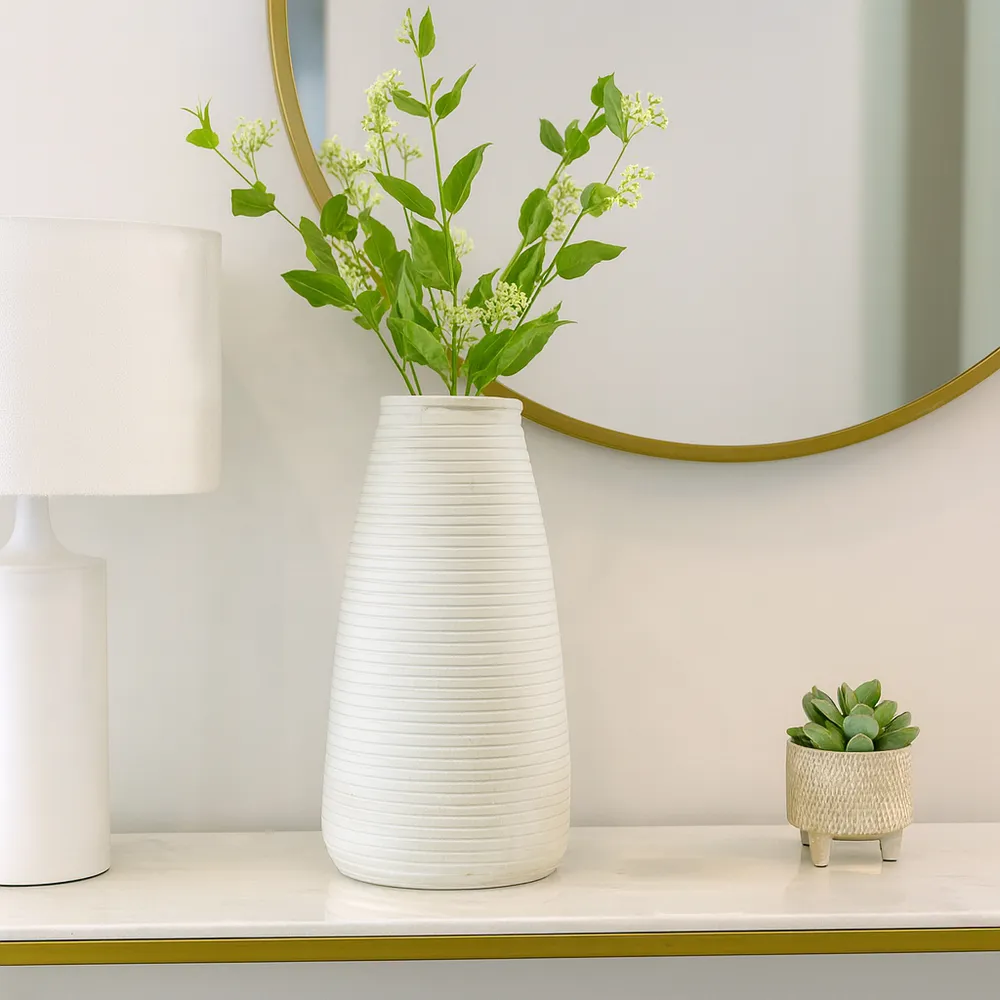 20" PADMA TEAL LARGE ECOMIX VASE