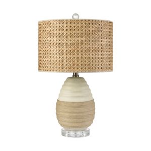 Hobart 20'' High 1-Light Table Lamp - White 2