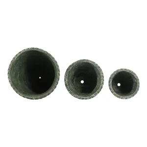 GARLANDPARK SET OF 3 GREEN PLANTER 13 (IN) 8