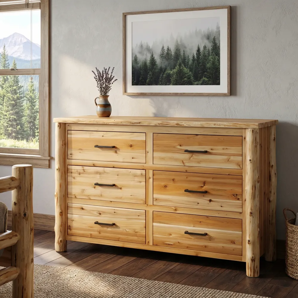 Headwaters Six Drawer Dresser - Natural - Premium Line