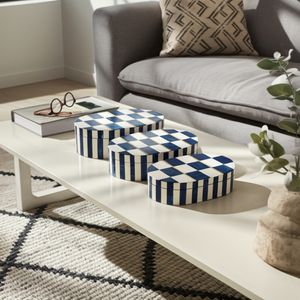 FALLONFORD SET OF 3 WHITE BOXES 4 (IN) 11