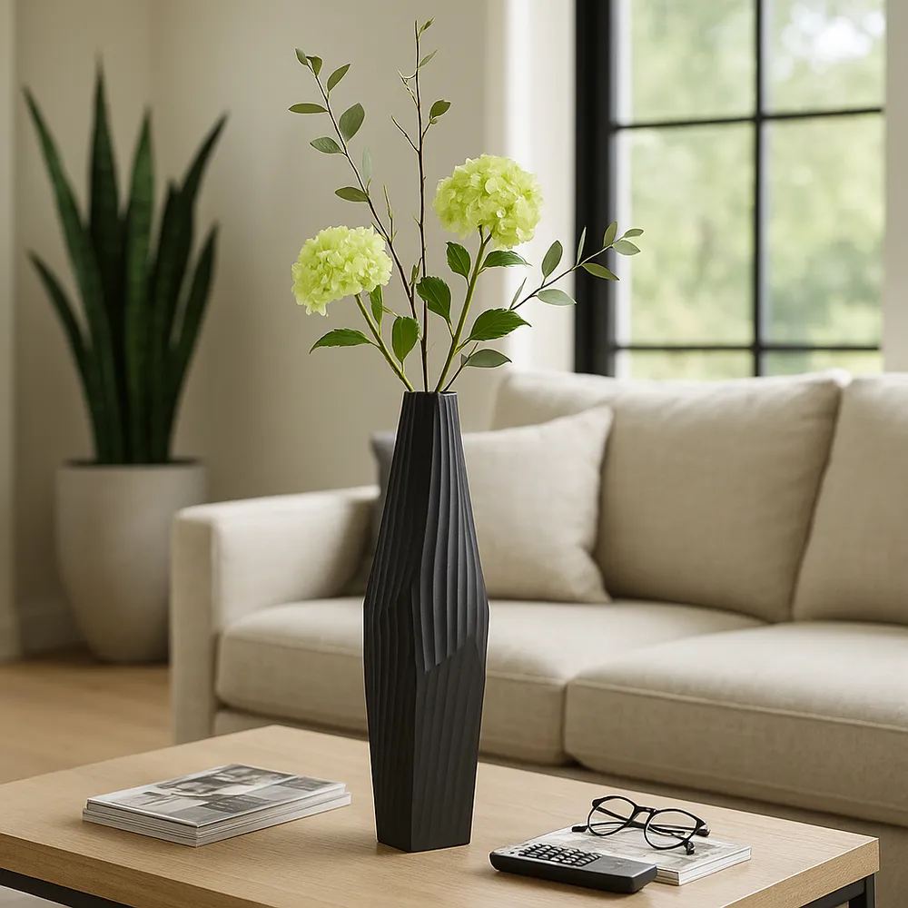 CRANEHAM BLACK VASE 24 (IN)