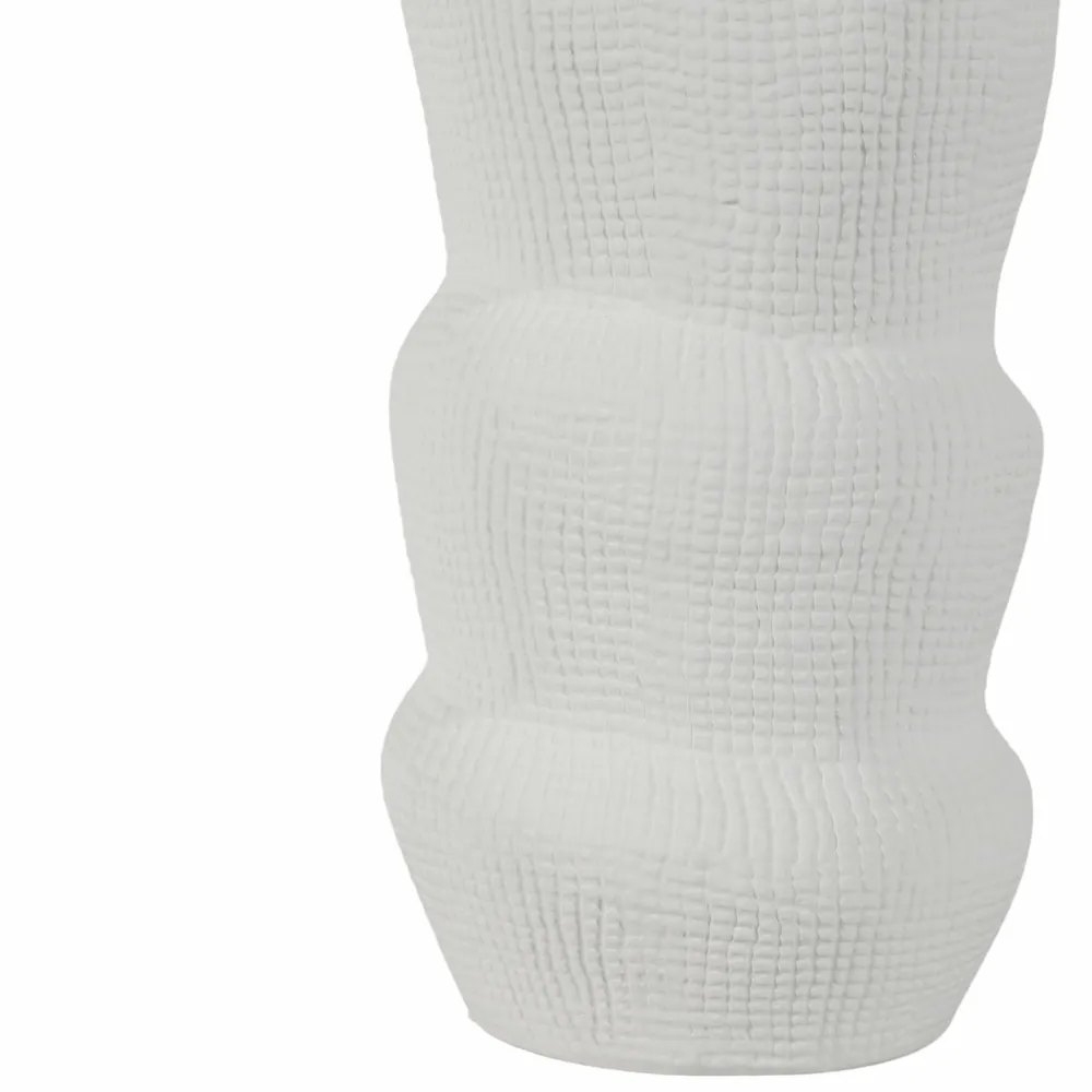 REGANWIND WHITE VASE 12 (IN)