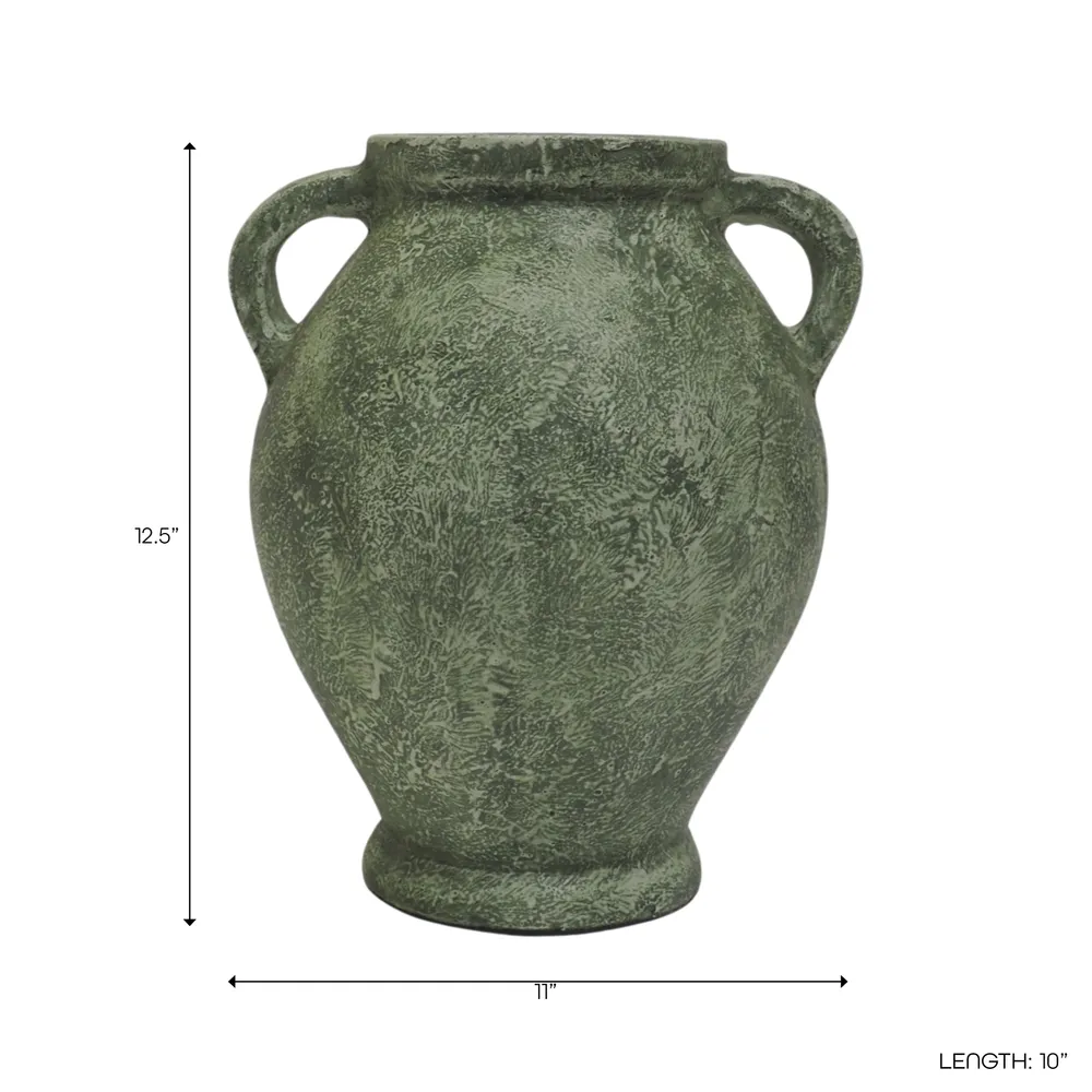CHILTONLAND GREEN VASE 13 (IN)